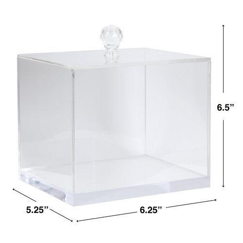 ForPro Premium Pure & Simple XL Facial Towel Acrylic Holder, Holds 50 Pure & Simple XL Facial Towels, Disposable Makeup Remover Dry Wipe Holder