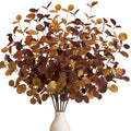 Fall Decor 6Pcs 28-Inch Faux Eucalyptus Stems for Thanksgiving Autumn Home