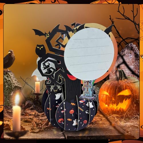 3D Halloween Ghost Greeting Card - Spooky Holiday Decorations & Gifts