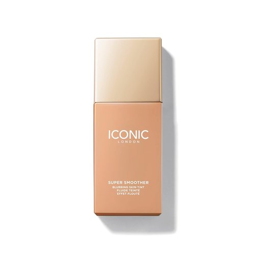 Iconic London Super Smoother Blurring Skin Tint - Hydrating, Ultra-Lightweight Tinted Moisturizer | Light to Medium Coverage, Vegan