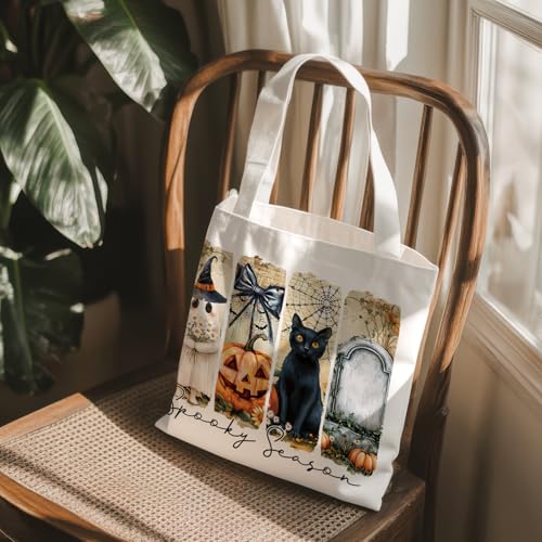 Halloween Tote Bag Dark Gothic Reusable Shopping Bag - Variation 01