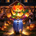 Halloween Inflatable Pumpkin Monster Light Up Yard Decoration - Oval