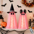 Pink Light Up Ghost Decorations - Halloween Indoor Decor with Remote Control