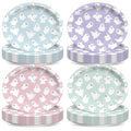 Pastel Ghost Paper Plates Set for Halloween Parties - 52 Pieces