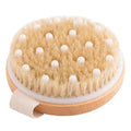 Essential Aura Dry Body Brush – Eco-Friendly Natural Bristles for Gentle Exfoliation, Skin Renewal, Improved Circulation & Lymphatic Support – Perfect Detox & Spa Self-Care Accessory (Tan)