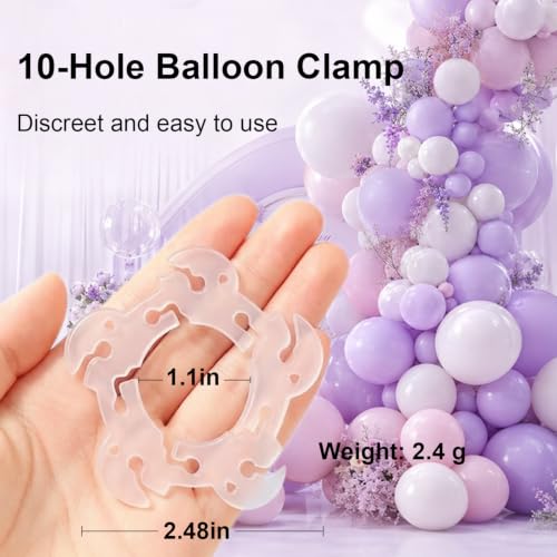 50 Pcs Balloon Clips for Balloon Arches and Party Decorations