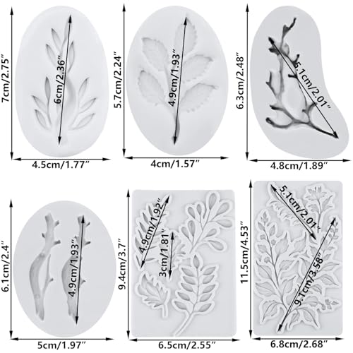 Tree Branch Silicone Mold Set - Food-Grade Cake & Craft Decoration, Style D