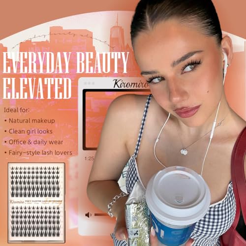 Kiromiro Fairy Lash Clusters B-Spiky Eyelash Extensions 8-18mm Wispy DIY Lashes