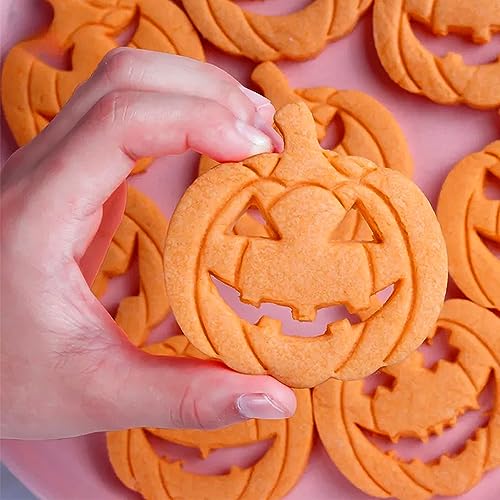 Halloween Pumpkin Cookie Cutter Set - 13 Pieces for Baking & Decorating