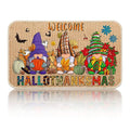 Halloween Gnome Doormat with Dwarf Pattern – Spooky Fall Entryway Rug