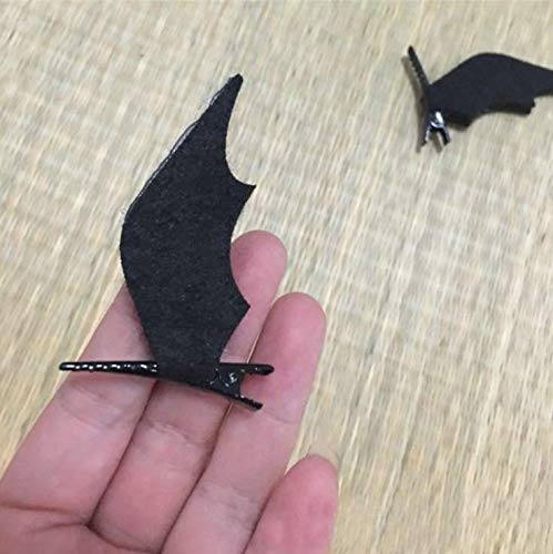 Black Bat Wings Hair Clips - Halloween Devil Wing Hair Barrettes for Cosplay