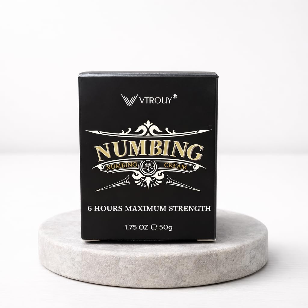 VTROUY Numbing Cream for skin: Long Lasting with Arnica and Emu Oil 1.57 fl.oz