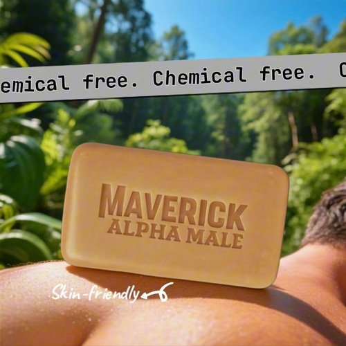 Maverick Beef Tallow Soap for Men - Moisturizing Bar with Tea Tree Oil & Shea Butter | 8oz Long-Lasting Cleanser