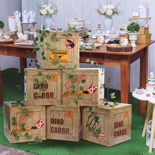 Dinosaur Party Decorations Kit - Balloons, Banner, Vines & Table Centerpieces
