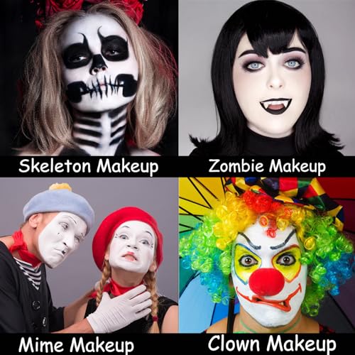 Face Body Paint Stick 3PCS Black White Red Waterproof Cosplay Halloween SFX