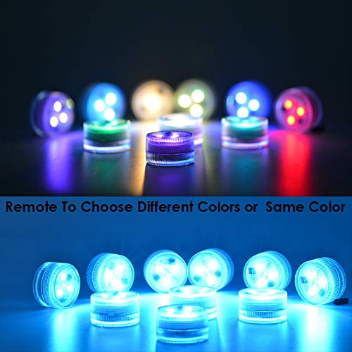 Halloween Pumpkin Jack O Lantern LED Lights with Remote - Multicolor, Waterproof, 10 Pack