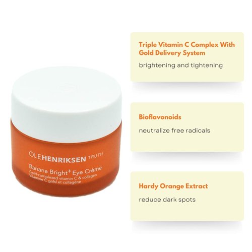 Ole Henriksen Banana Bright+ Vitamin C Eye Crème - Brightening & Hydrating 0.5 oz