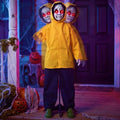Halloween Ghost Animatronic Prop 49 Inch Life Size Outdoor Scary Decor with Glowing Eyes & Sound Activation