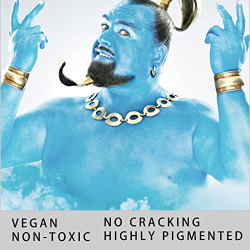 Light Blue Face Body Paint Stick - Waterproof, Sweatproof, 1.06 Oz for Cosplay & Halloween
