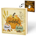 Reversible Wooden Fall Decor Pumpkin Halloween Thanksgiving Sign
