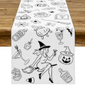 Halloween Bachelorette Table Runner Witch Bridal Shower Decor 13x72 Inch