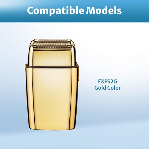 FXFS2 Foil Shaver Replacement Foil - Compatible with Babyliss FXFS2 | Gold Color, 2-Pack