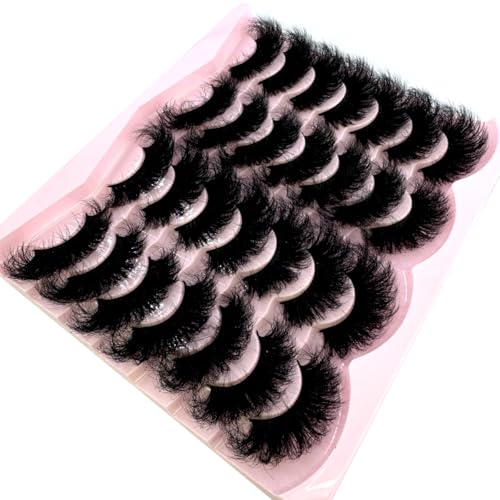 14/16 Pairs Fluffy Mixed Length 3D Mink False Eyelashes Long Thick Natural Look TN06