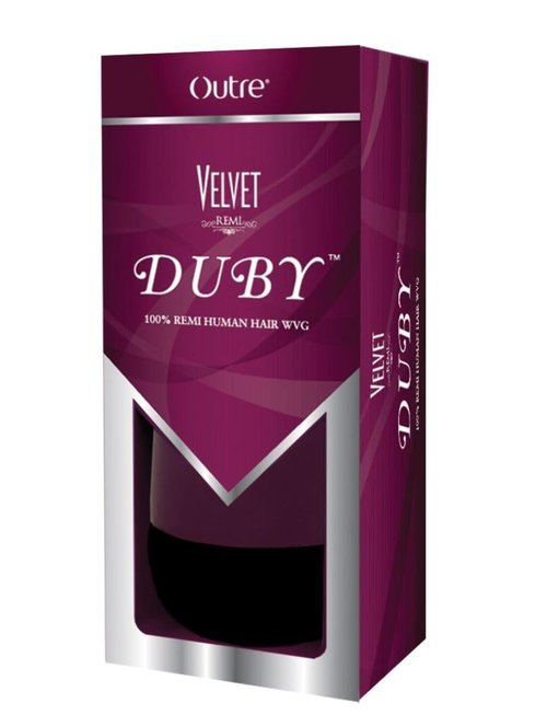 Outre Velvet Duby 8" Remi Human Hair Weave (OFF BLACK 1B)