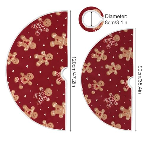Christmas Tree Skirt 35.4 Inch Holiday Tree Base Cover Seasonal Decor