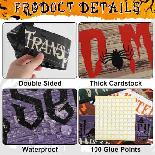 Halloween Party Directional Signs Set - 20PCS Spooky Yard & Wall Decor | Rustic BCUS-Halloween.Signs-Rustic