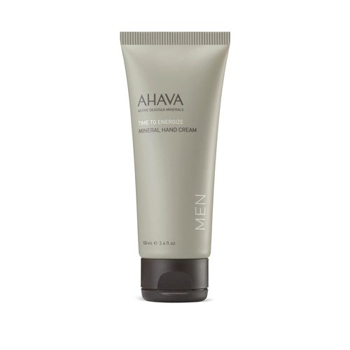 AHAVA Men's Mineral Hand Cream - Nourishing & Fast-Absorbing Formula, Prevents Dryness | 3.4 Fl. Oz