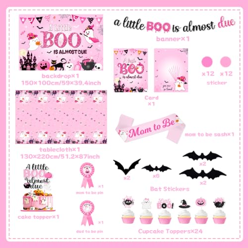 Halloween Baby Shower Decorations Girl Pink Balloon Arch Kit All-in-One Party Supplies