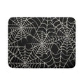 Halloween Dish Drying Mat 18x24 Inch Spider Web Black Kitchen Counter Protector Reversible Absorbent Microfiber