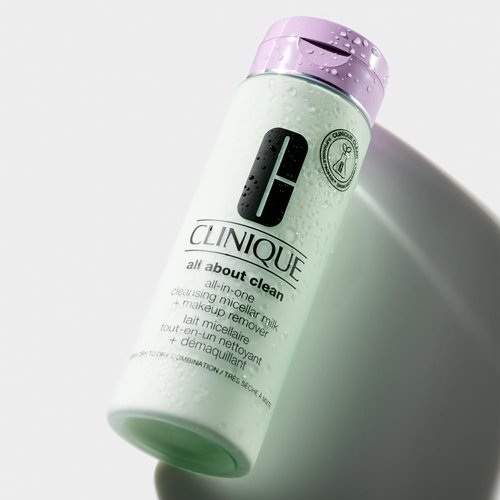 Clinique Cleansing Micellar Milk - All-in-One Makeup Remover with Glycerin & Vitamin E | 6.7 Fl Oz