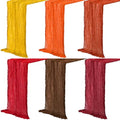 Fall Cheesecloth Table Runner - Boho Gauze 118 Inch, Warm Color, 6 Pack