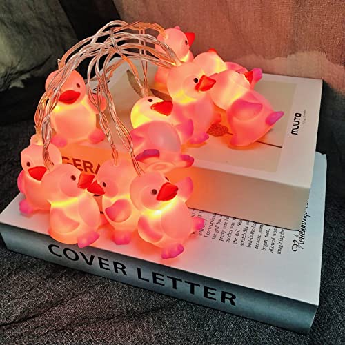 Penguin String Lights 1.65m/10 LEDs Pink Battery-Operated Night Light