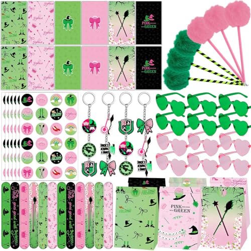 Party Favor Set 84pcs Witch Theme Celebration Supplies with Notepads Pens Sunglasses