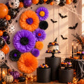 Alecono 9 Pcs Giant Paper Flowers Decorations for Wall (24", 20", 14")
