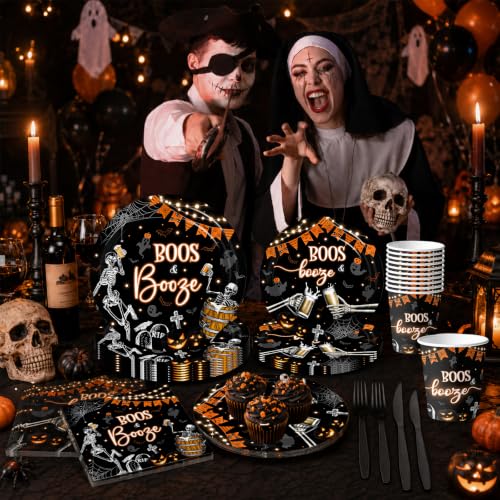 144 Pack Halloween Party Supplies Set for Spooky Decorations & Themed Gatherings