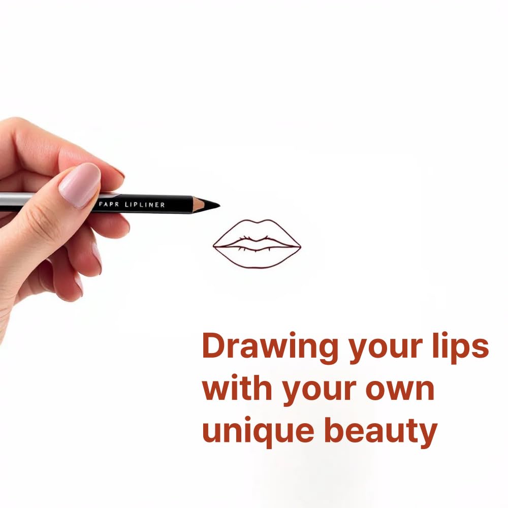 30 pcs Lip Liner Pencil Set, High Pigmented Lip Makeup, Long-wearing, Deep and Rich in Color, Enhance Lip Volume, 6.25 inches Long Wooden Pencil