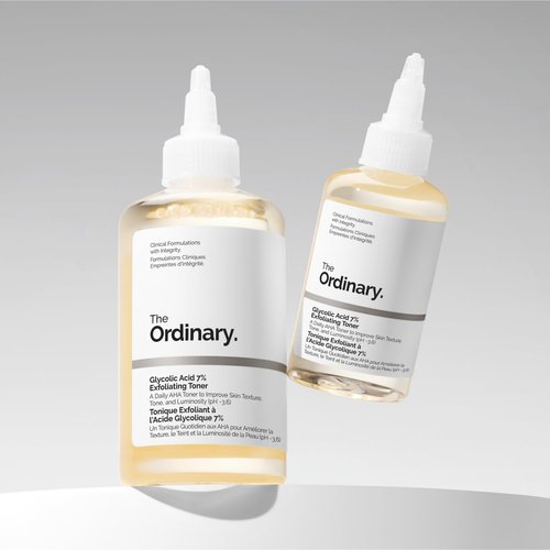 The Ordinary Glycolic Acid 7% Exfoliating Toner - Brightening & Smoothing Daily Toner for Even Skin Tone
