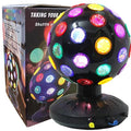 6 Inch Rotating Disco Ball Light with Adjustable Brightness and Speed - Party, DJ, Club Decor