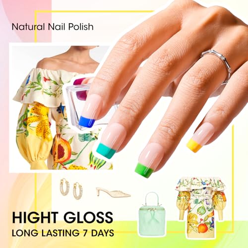 GELLEN Neon Nail Polish Set - 12 Bright Colors No Lamp Needed Z-12 Colors Bright Neon Set