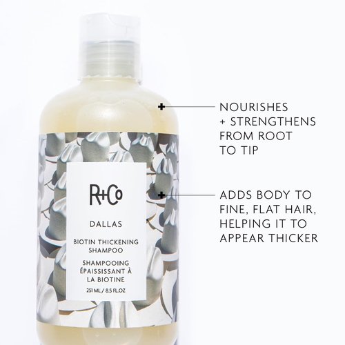 R+Co Dallas Thickening Shampoo - Biotin Infused for Hair Growth, Thickness & Strength | Vegan & Cruelty-Free