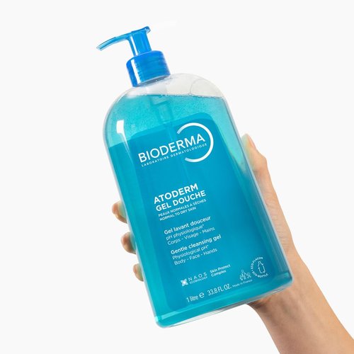 Bioderma Atoderm Hydrating Shower Gel - Moisturizing Cleanser for Normal to Dry Sensitive Skin