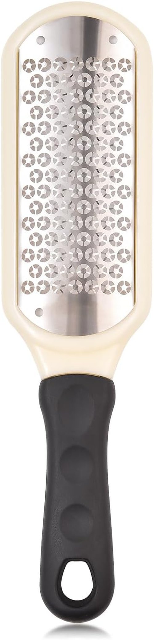 Skiennix Stainless Steel Foot File - Highly Effective Hard Skin Remover for Wet & Dry Feet | White