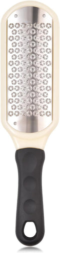 Skiennix Stainless Steel Foot File - Highly Effective Hard Skin Remover for Wet & Dry Feet | White