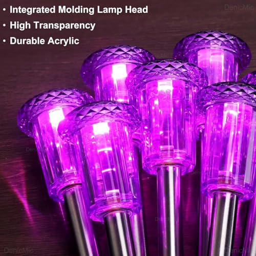Purple Solar Halloween Lights Outdoor Waterproof 10 Pack - Halloween Decor