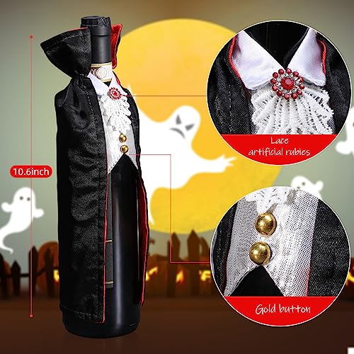 Halloween Vampire Wine Bottle Cover 1PC - Dracula & Vampire Wine Holder Gift