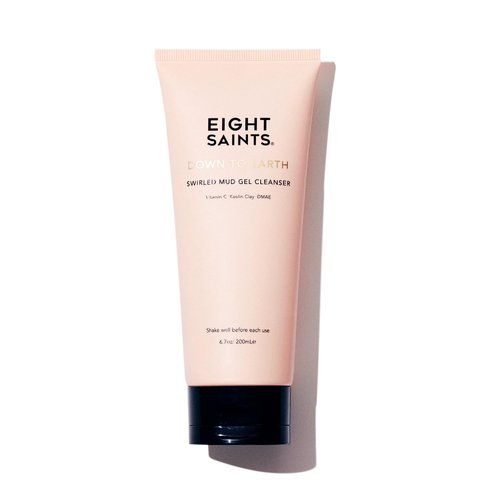 Eight Saints Down To Earth Mud Gel Face Wash - Natural & Organic Daily Anti-Aging Cleanser | 6.7 Ounces